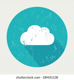 Cloud symbol,vector