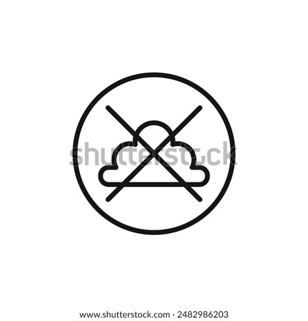 cloud sync disable icon logo sign vector outline