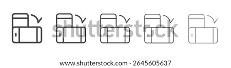 cloud sync disable icon outline ilustration vector symbol