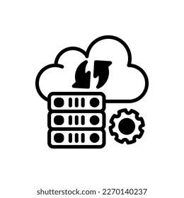 Cloud Sync icon in vector. Logotype