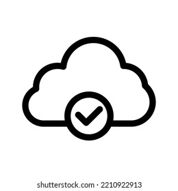 Cloud Sync Icon Vector Symbol Design Illustration