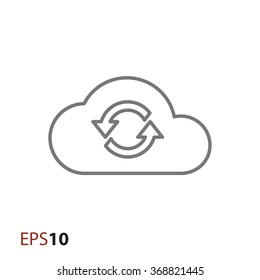 Cloud Sync Icon For Web