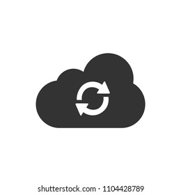 Cloud sync vector icon