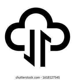 cloud system icon isolated sign symbol vector illustration - high quality black style vector icons
