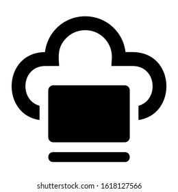 cloud system icon isolated sign symbol vector illustration - high quality black style vector icons
