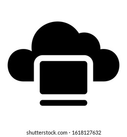 cloud system icon isolated sign symbol vector illustration - high quality black style vector icons
