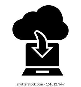 cloud system icon isolated sign symbol vector illustration - high quality black style vector icons
