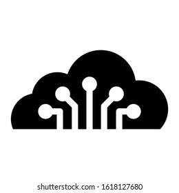 cloud system icon isolated sign symbol vector illustration - high quality black style vector icons
