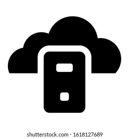 cloud system icon isolated sign symbol vector illustration - high quality black style vector icons
