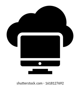 cloud system icon isolated sign symbol vector illustration - high quality black style vector icons
