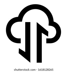 cloud system icon isolated sign symbol vector illustration - high quality black style vector icons
