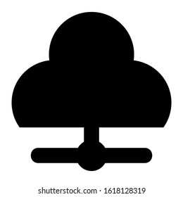 cloud system icon isolated sign symbol vector illustration - high quality black style vector icons
