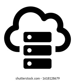 cloud system icon isolated sign symbol vector illustration - high quality black style vector icons
