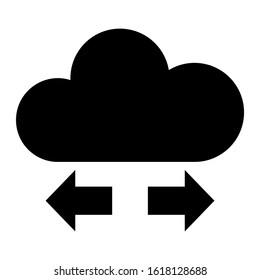 cloud system icon isolated sign symbol vector illustration - high quality black style vector icons
