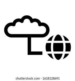 cloud system icon isolated sign symbol vector illustration - high quality black style vector icons
