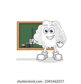 the cloud teacher vector. cartoon character