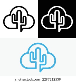 Cloud Tech Cactus Computing Logo