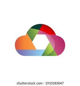 cloud tech logo design inspiration