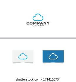 Cloud Tech Logo Design Template