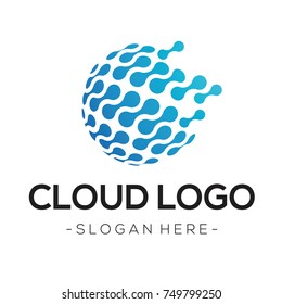 Cloud Tech Logo Vector