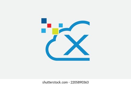 Cloud Tech Logo vector for technology company
