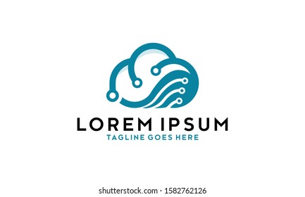 Cloud Tech Vector Royalty Logo Design Inspirations