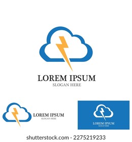 Cloud Techno Logo Vector Template