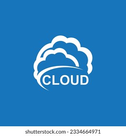 Cloud Techno Logo Vector Template