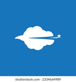 Cloud Techno Logo Vector Template