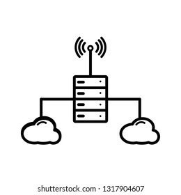 cloud technologies, Internet icon