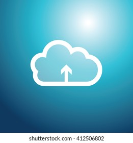 Cloud technology background - graphic element