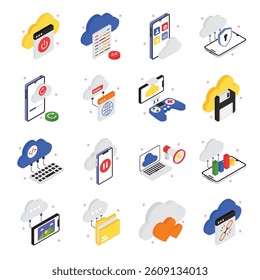 Cloud Technology concept Set 3