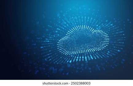 Cloud technology. Data transmission digital background. Downloading transfer cloud application. Network secure technologies. Futuristic upload stream. Computing system. Vector.