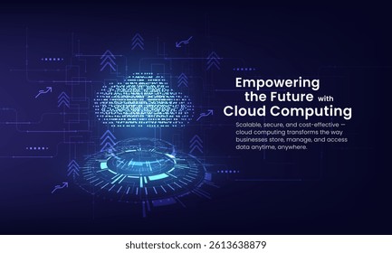 Cloud technology futuristic and innovation. Networking technology. Modern futuristic design.Cloud computing Abstract technology vector illustration background.