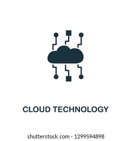Cloud Technology icon. Premium style design from web hosting collection. Pixel perfect cloud technology icon for web design, apps, software, printing usage.