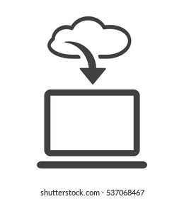 Cloud technology, Icon Vector flat design style