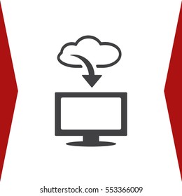 Cloud technology, Icon Vector flat design style