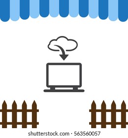 Cloud technology, Icon Vector flat design style