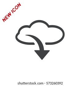 Cloud technology, Icon Vector flat design style