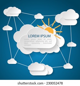 Cloud technology illustration