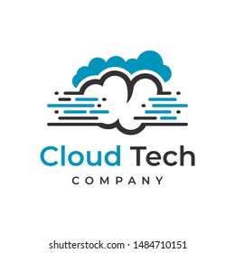 cloud technology industry logo design