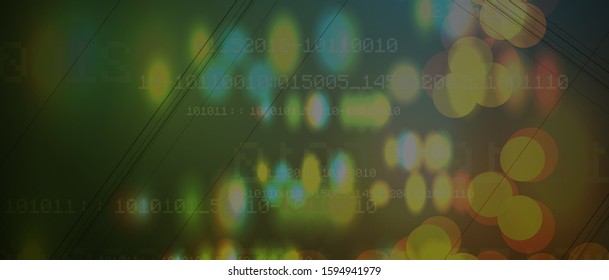Cloud technology. Integrated digital web concept background
