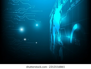 Cloud technology. Integrated digital web concept background. digital service or application with data transmission. Network computing technologies. Hi-tech digital technology concept