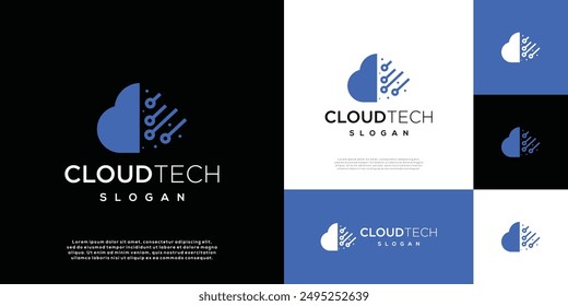 Cloud technology Logo inspiration Digital vector. Cloud technology and Design Template	
