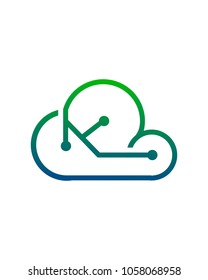 cloud technology logo template
