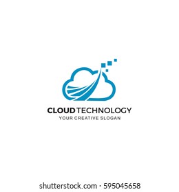 Cloud  technology Logo vector illustration