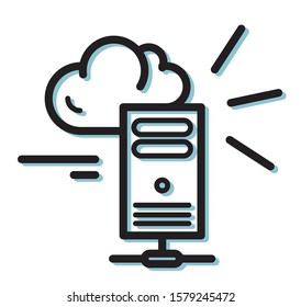 Cloud Technology Solution - Icon as EPS 10 File