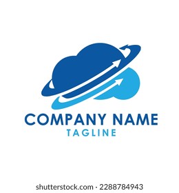 cloud technology solutions logo design