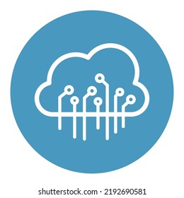 cloud Technology Vector icon which is suitable for commercial work

