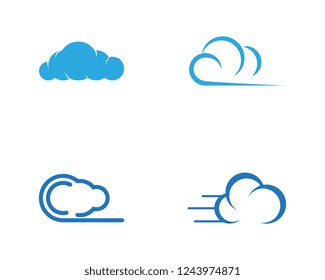 Cloud template vector icon illustration design